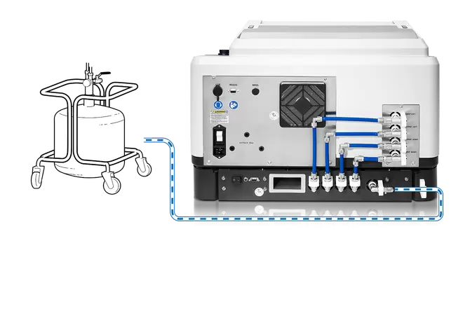 高能混合型球磨仪 MM 500 control: 1.使用液氮进行温度调节 